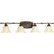 Spirit 4 Light 37.62 inch Antique Bronze Bath Vanity Wall Light
