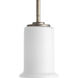 Stroll 1 Light 5 inch Pebbles Mini-Pendant Ceiling Light in White Opal glass shade