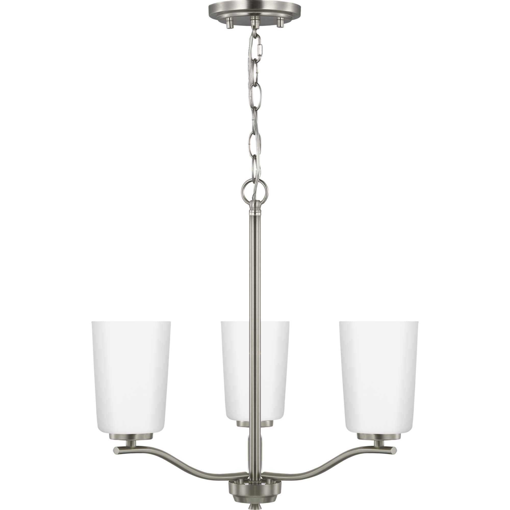 Adley 3 Light 18.12 inch Brushed Nickel Semi-Flush Convertible Light Ceiling Light