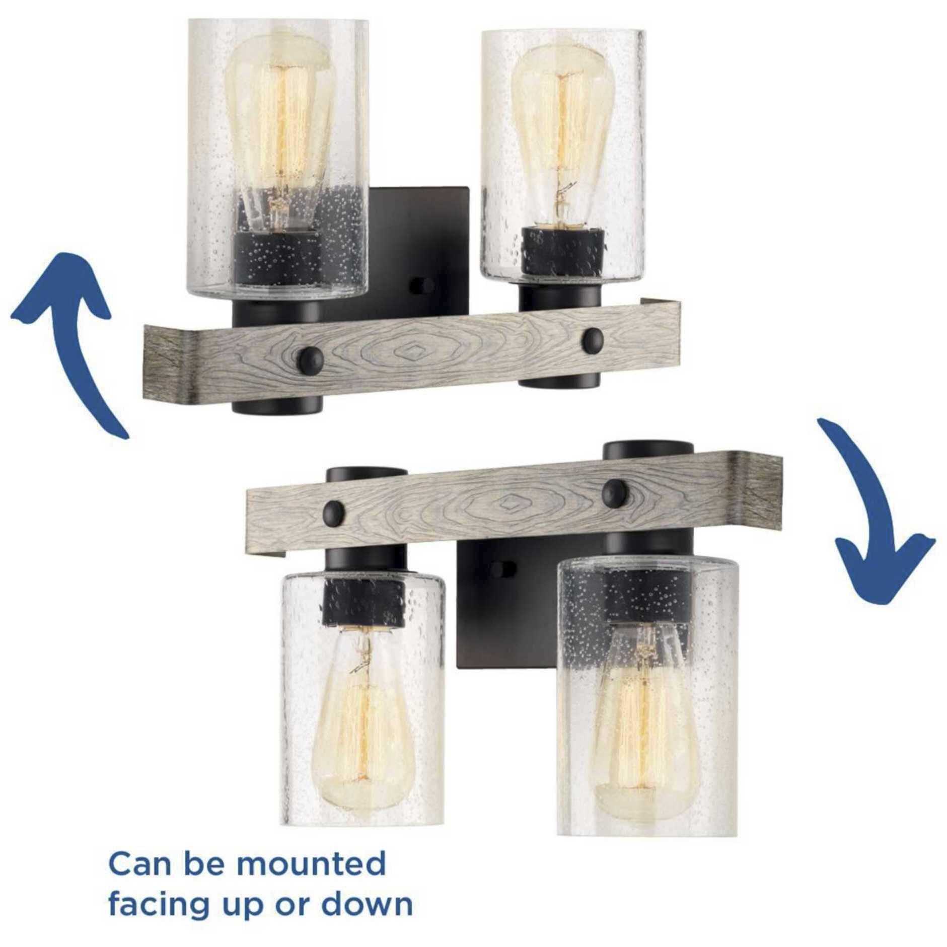 Gulliver 2 Light 16 inch Graphite Bath Vanity Wall Light