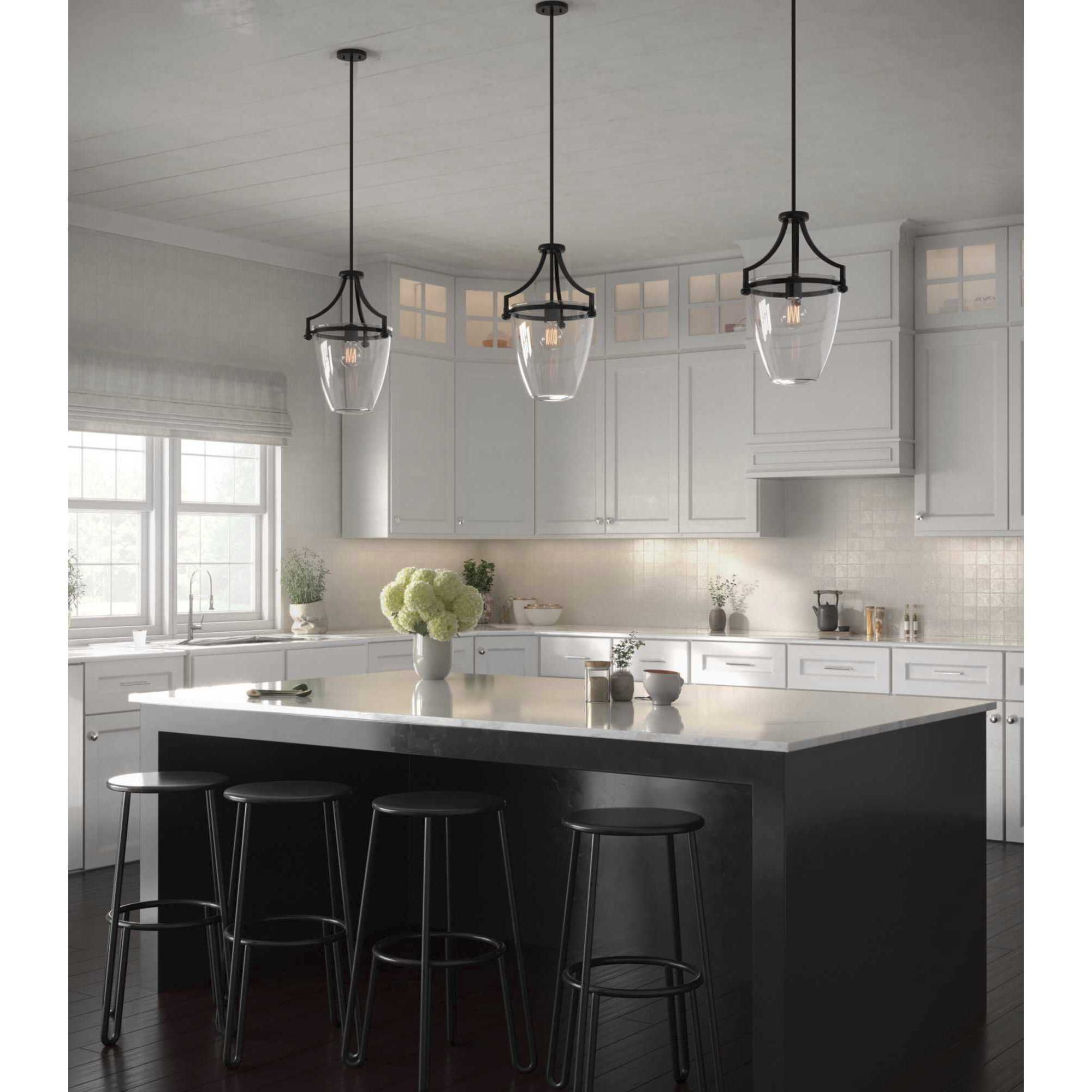 Parkhurst 1 Light 11.5 inch Matte Black Mini Pendant Ceiling Light