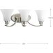 Joy 3 Light 22 inch Brushed Nickel Bath Vanity Wall Light in Etched