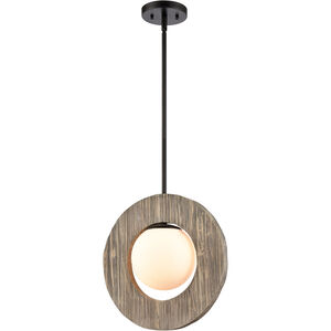 Maverick 1 Light 14.13 inch Matte Black Pendant Ceiling Light