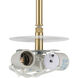 Markor 3 Light 4.75 inch Satin Brass Pendant Ceiling Light