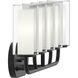 Mack 3 Light 22.25 inch Matte Black Vanity Light Wall Light