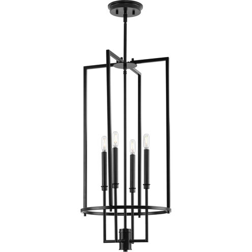 Elara 4 Light 15 inch Matte Black Foyer Light Ceiling Light