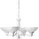 Travera 4 Light 28 inch Textured White Chandelier Ceiling Light