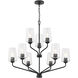 Celino 9 Light 32 inch Black Chandelier Ceiling Light