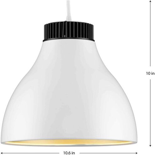 Radian LED LED 11 inch Satin White Pendant Ceiling Light, Progress LED