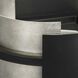 Lowery 4 Light 42 inch Matte Black and Antique Silver Leaf Linear Chandelier Ceiling Light, Design Series