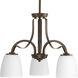 Merge 3 Light 20 inch Antique Bronze Chandelier Ceiling Light