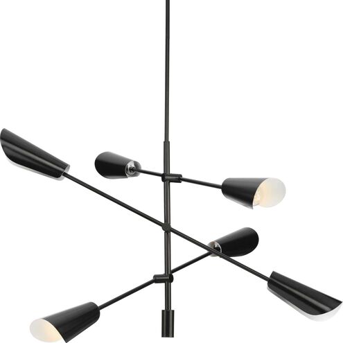 Cornett LED 44.12 inch Matte Black Chandelier Ceiling Light