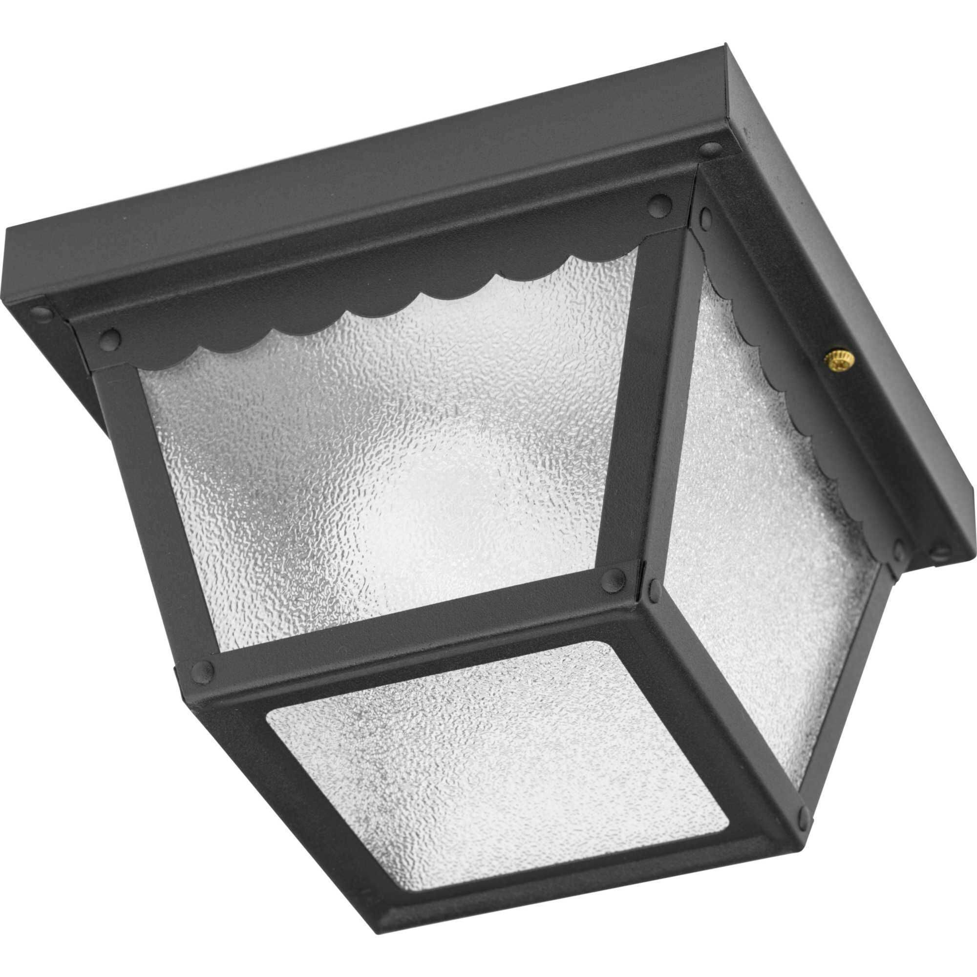 Ceiling Mount 1 Light 7.5 inch Matte Black Outdoor Flush Mount
