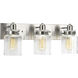 Calhoun 3 Light 22 inch Brushed Nickel Bath Vanity Wall Light