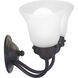 Fluted Glass 2 Light 11.75 inch Antique Bronze Bath Vanity Wall Light