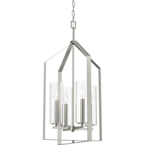 Vertex 4 Light 15 inch Brushed Nickel Foyer Light Ceiling Light