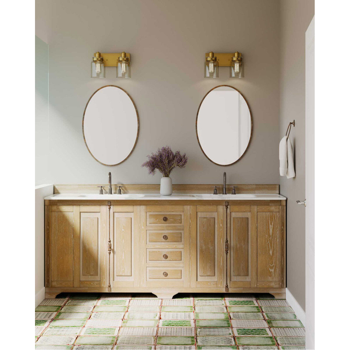 Brass bathroom vanity top