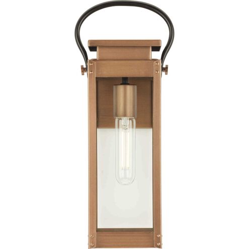 Union Square 1 Light 15.87 inch Antique Copper Wall Lantern, Design Series