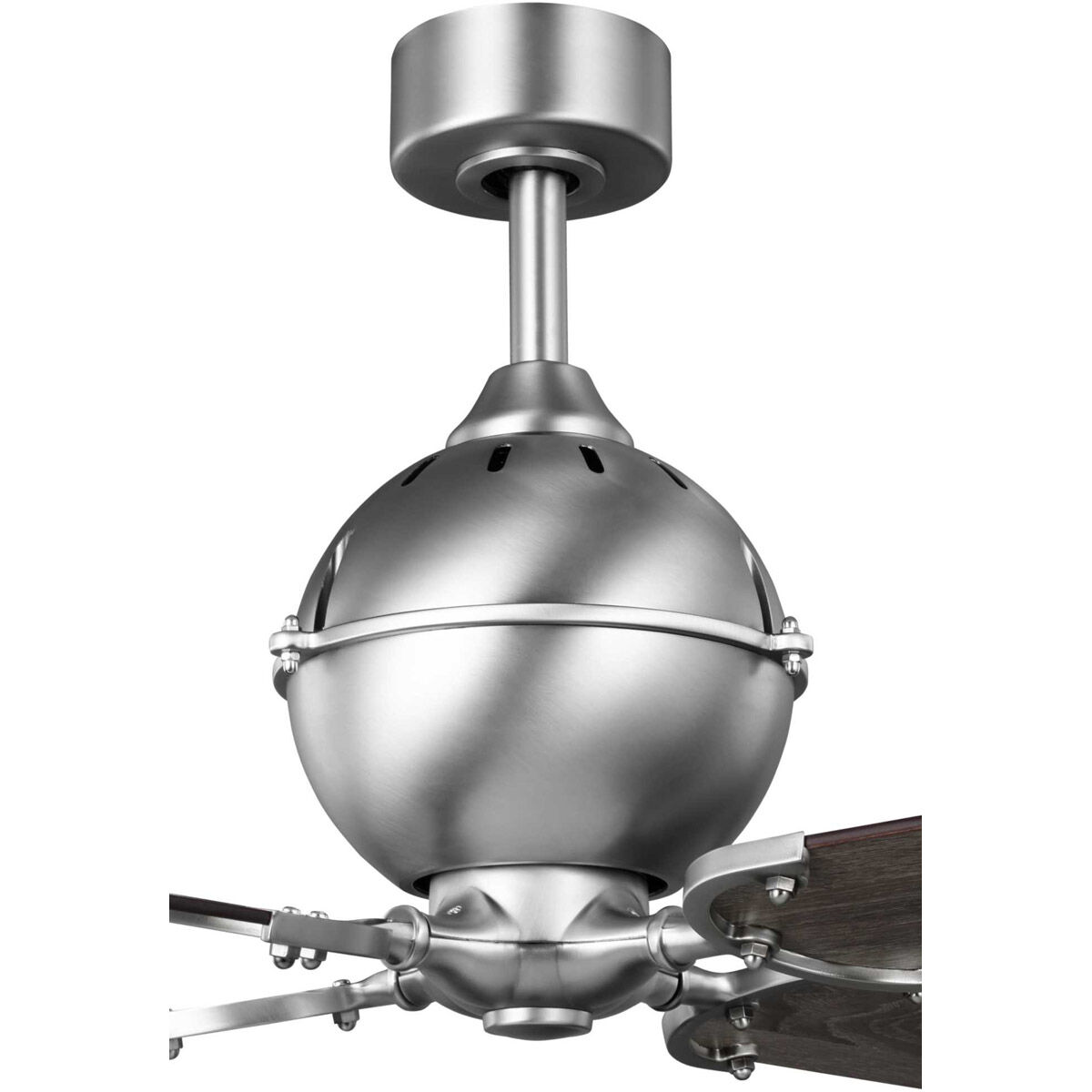 Royer 56 inch Antique Nickel with Chestnut Blades Ceiling Fan