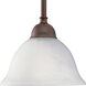 Avalon 1 Light 8 inch Cobblestone Mini-Pendant Ceiling Light in Swirled Alabaster