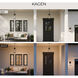 Kagen 1 Light 6.5 inch Matte Black Outdoor Pendant Light
