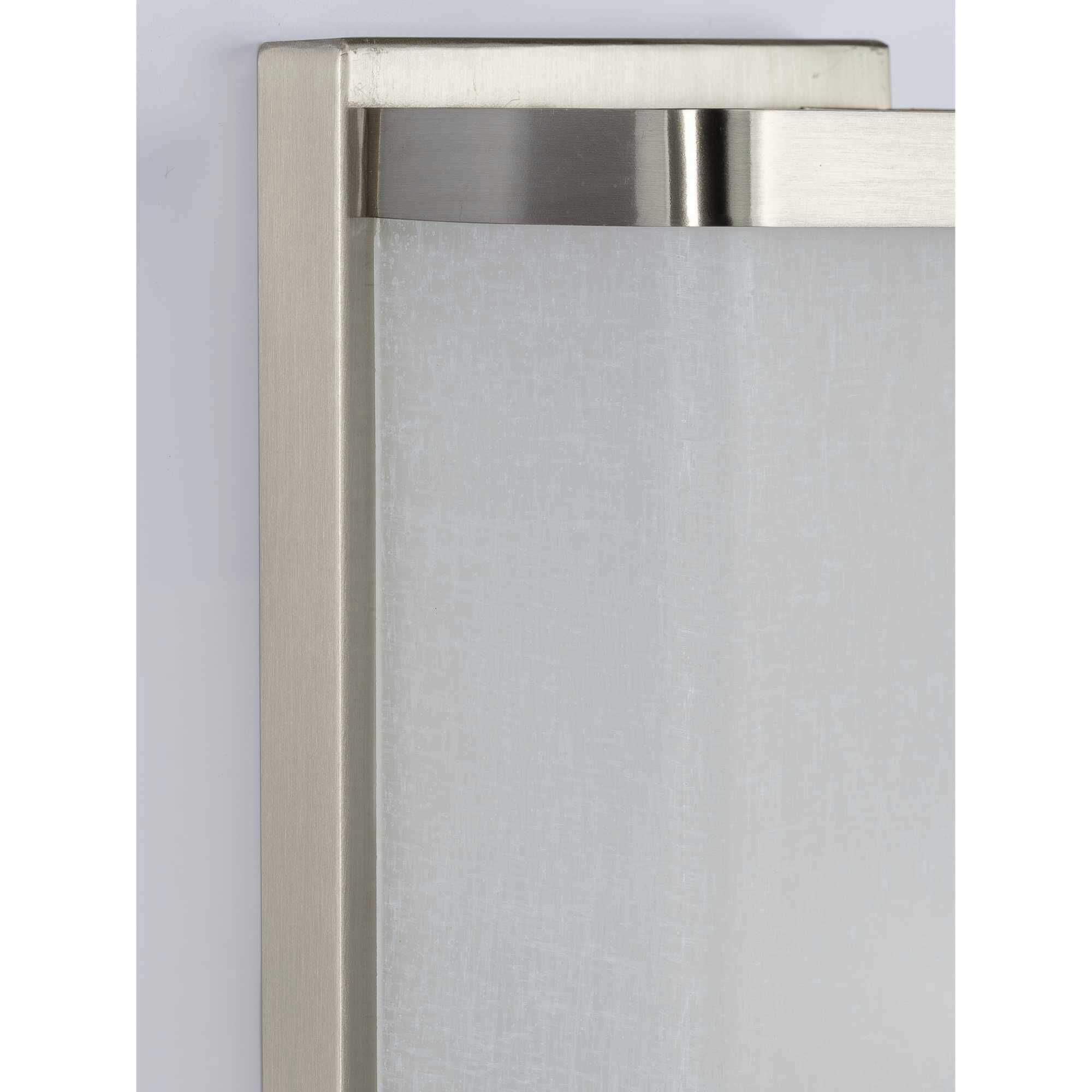 Linen Glass 1 Light 6 inch Brushed Nickel Wall Sconce Wall Light