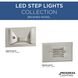 LED Step Lights 120 4.5 watt Brushed Nickel Indoor/Outdoor Step Light, Progress LED