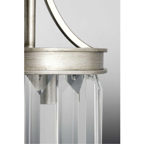 Glimmer 3 Light 16 inch Silver Ridge Semi-Flush Mount Convertible Ceiling Light, Design Series