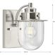 Northlake 1 Light 5.87 inch Brushed Nickel Bath Light Wall Light