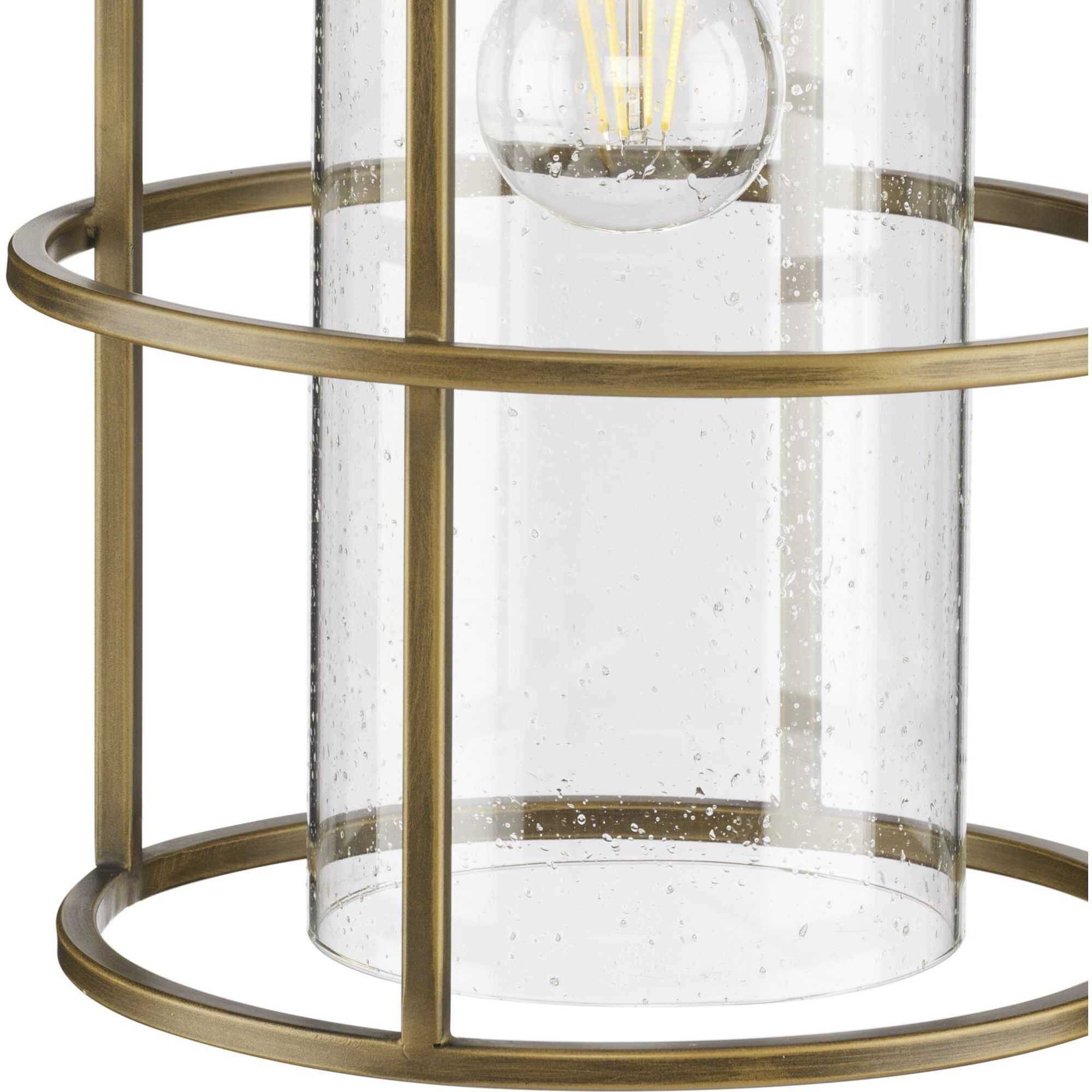 Burgess 1 Light 9.5 inch Aged Bronze Mini-pendant Ceiling Light, Design Series