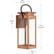 Union Square 1 Light 23.62 inch Antique Copper Wall Lantern, Design Series