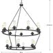 Debut 15 Light 36 inch Graphite Chandelier Ceiling Light, Design Series