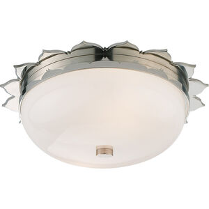 Alexa Hampton Rachel 2 Light 13.5 inch Polished Nickel Flush Mount Ceiling Light, Small