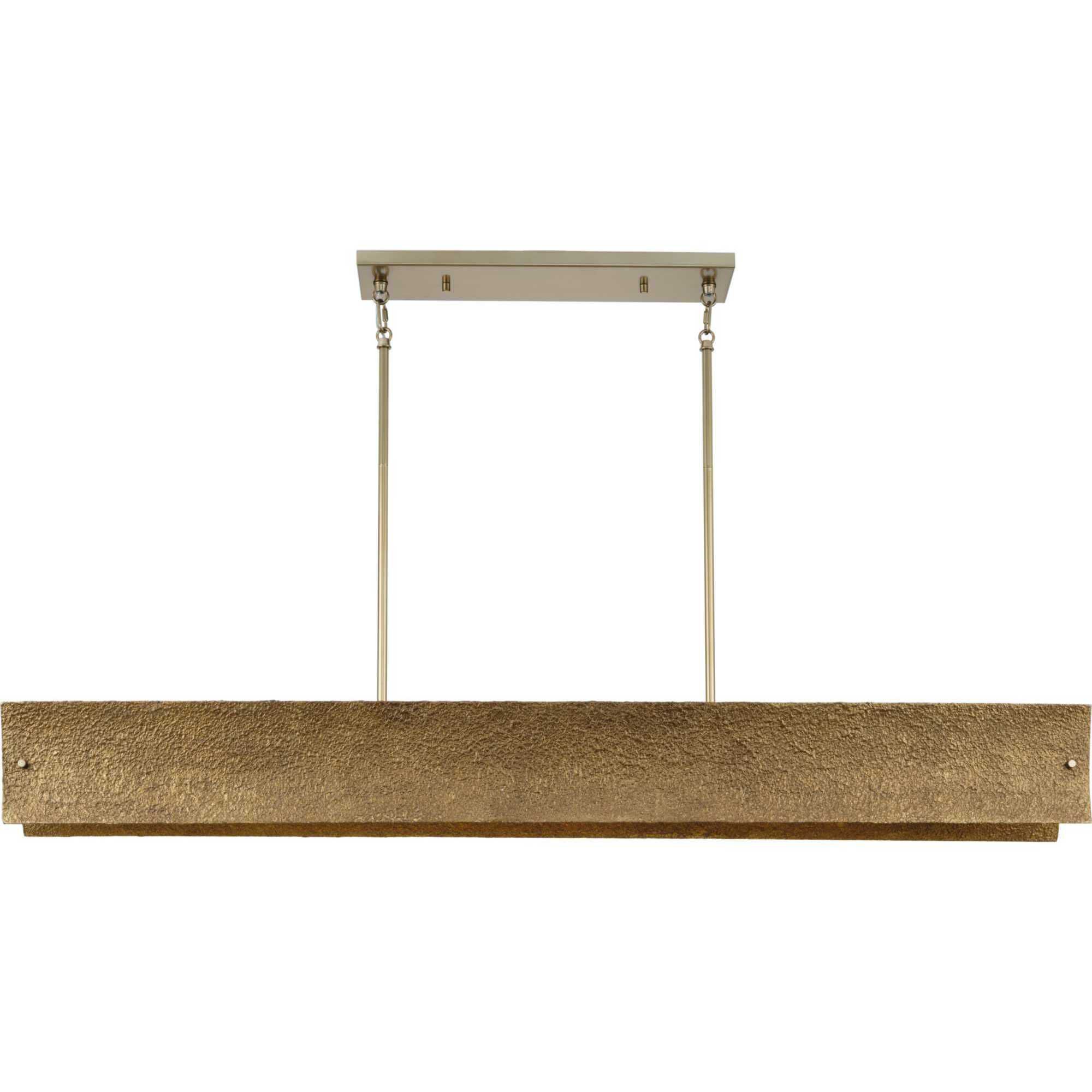 Lusail 8 Light 54 inch Soft Gold Linear Chandelier Ceiling Light, Design Series