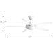 AirPro Signature Plus II 54 inch White Ceiling Fan, Progress LED