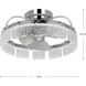 Fanin 20.62 inch Polished Chrome with Silver Blades Outdoor Ceiling Fan