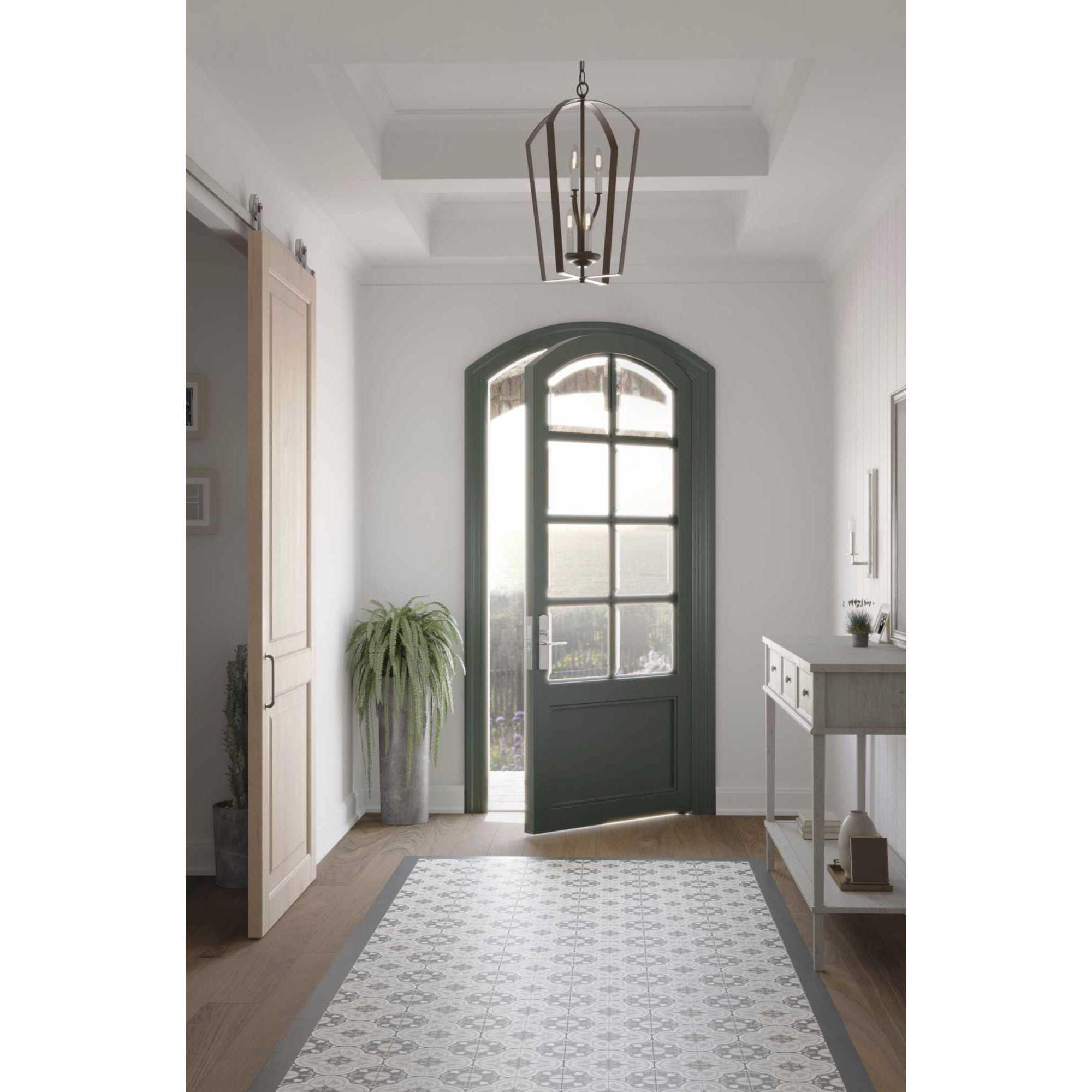 Gather 6 Light 15 inch Antique Bronze Foyer Pendant Ceiling Light