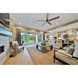 Ellwood 68 inch Brushed Nickel with Driftwood Blades Ceiling Fan