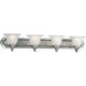 Bradford 4 Light 37 inch Antique Nickel Bath Vanity Wall Light