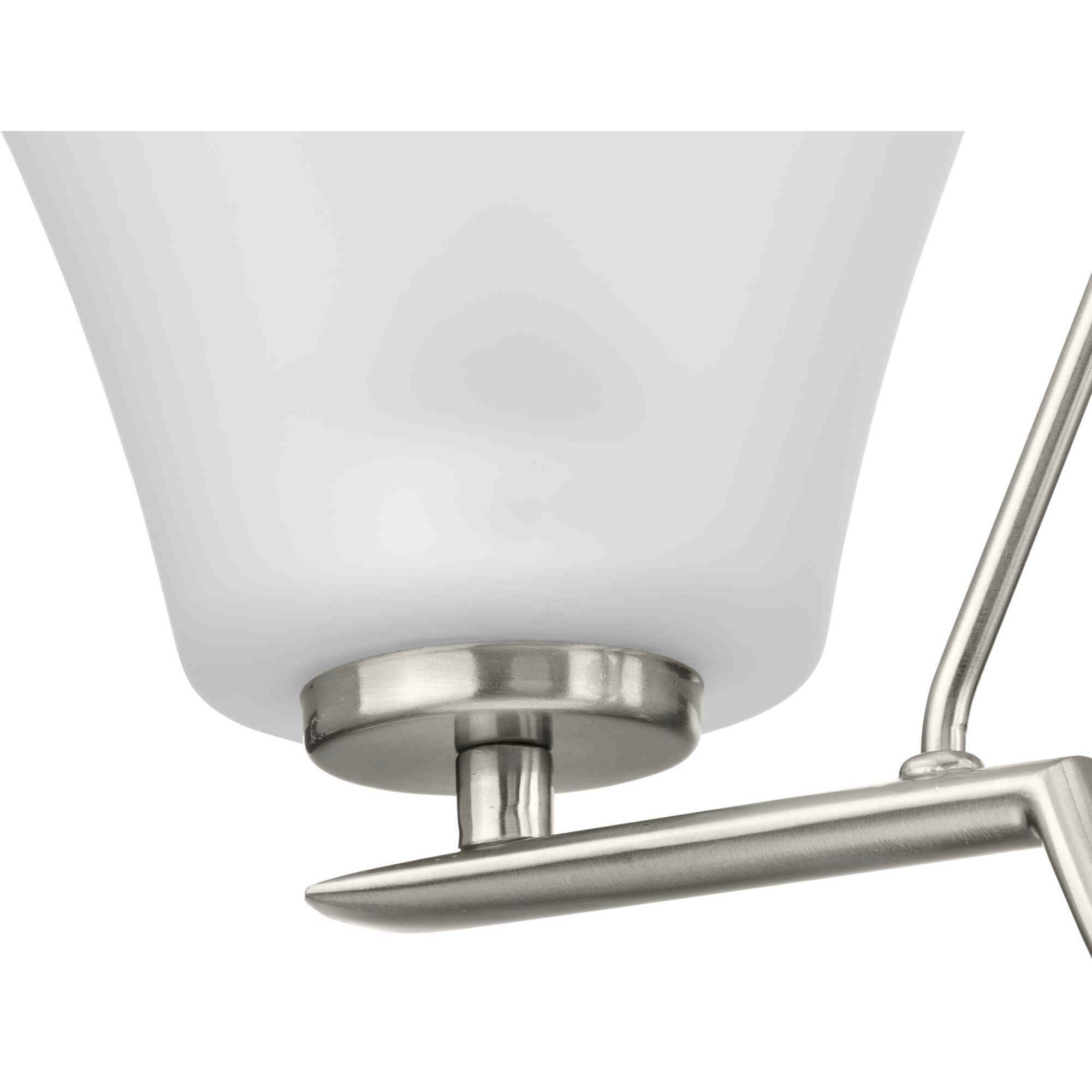 Bravo 4 Light 24 inch Brushed Nickel Chandelier Ceiling Light