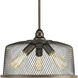 Tilley 3 Light 16 inch Antique Bronze Pendant Ceiling Light