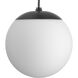 Atwell 1 Light 8 inch Matte Black Pendant Ceiling Light, Small