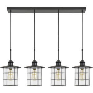 Silverton 4 Light 44 inch Dark Bronze Island Light Ceiling Light