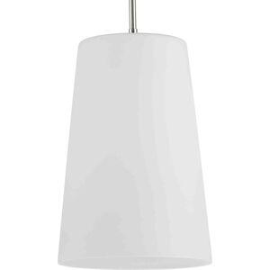 Clarion 1 Light 10.5 inch Polished Nickel Pendant Ceiling Light