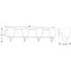 Gather 4 Light 30 inch Brushed Nickel Bath Vanity Wall Light in Bulbs Not Included, Standard