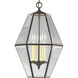 Bound Beveled Glass 3 Light 13 inch Antique Bronze Hall & Foyer Ceiling Light