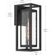 Shaw 1 Light 15 inch Textured Black Outdoor Wall Light