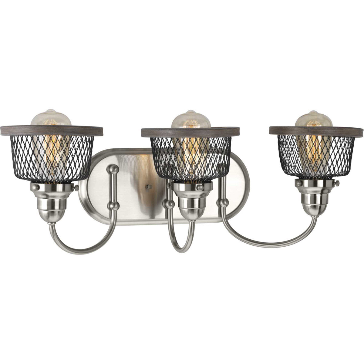 Tilley 3 Light 23.38 inch Brushed Nickel Bath Vanity Wall Light