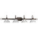 Verona 4 Light 49 inch Cobblestone Bath Vanity Wall Light