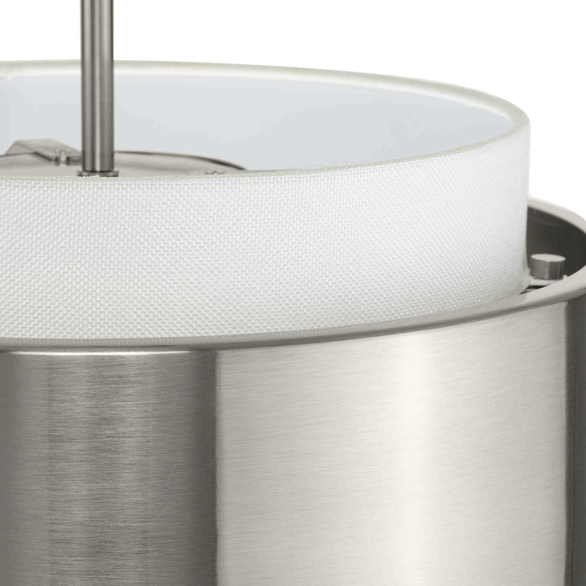 Silva 3 Light 16 inch Brushed Nickel Pendant Ceiling Light, Design Series